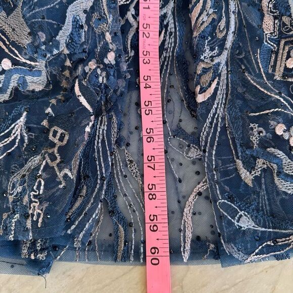 Mac Duggal Women's Embellished Illusion Butterfly Sleeve A-Line Gown size 8 NWT - Picture 9 of 9